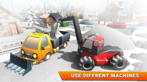 抢雪挖掘机3D模拟