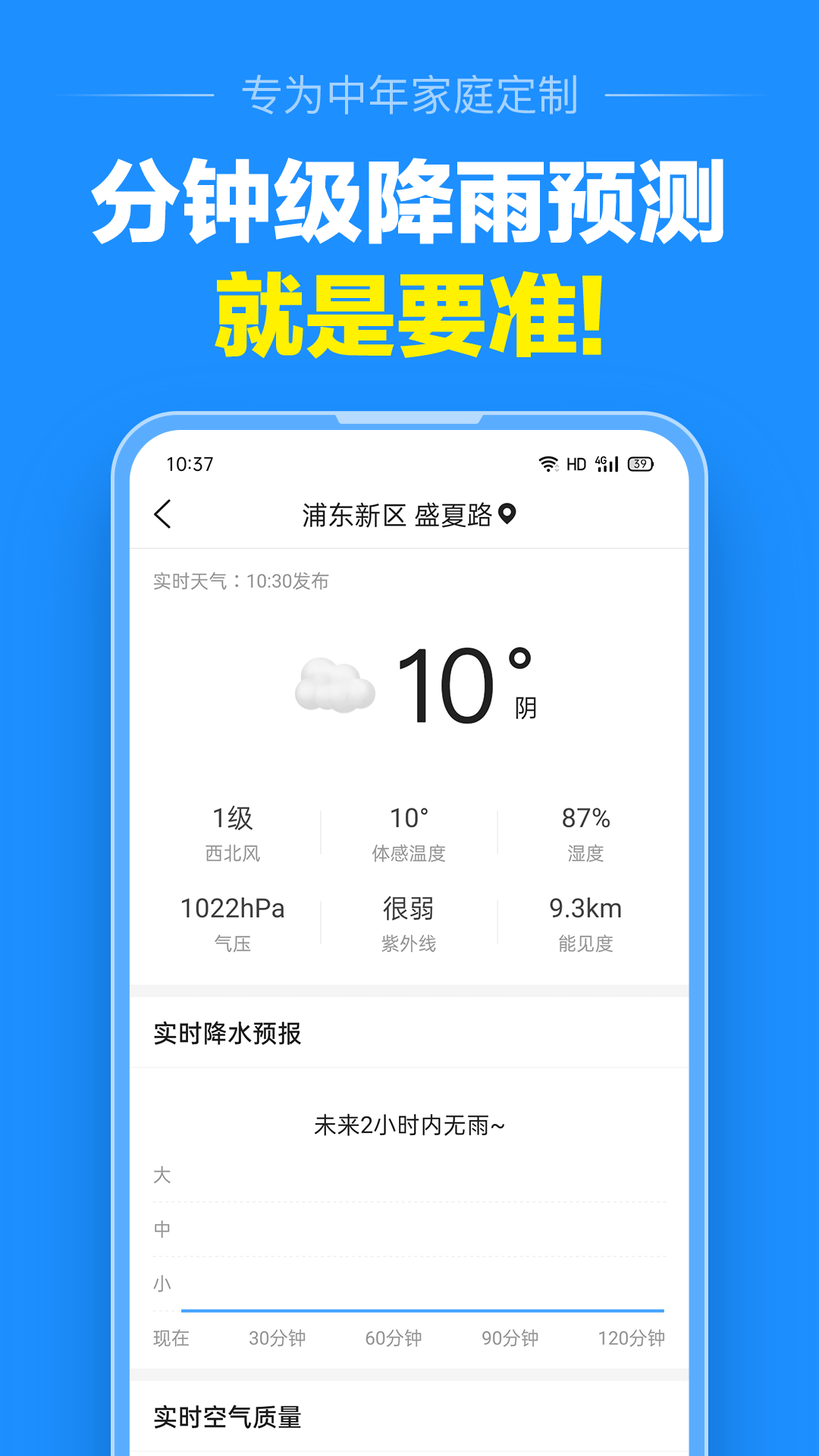 准点天气（天气预报）