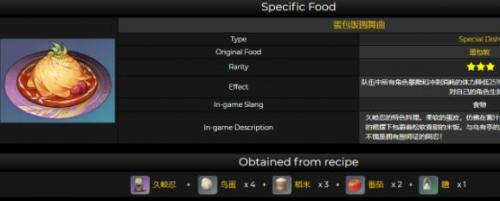原神食物蛋包饭圆舞曲怎么制作 原神蛋包饭圆舞曲食谱介绍