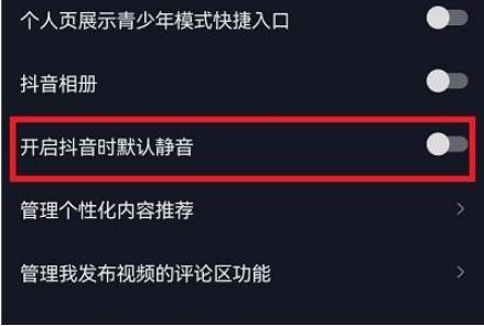 抖音开启静音怎么设置 抖音开启静音设置教程介绍