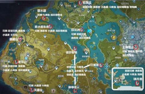 原神璃月钓鱼点在哪里 原神璃月钓鱼点具体位置介绍