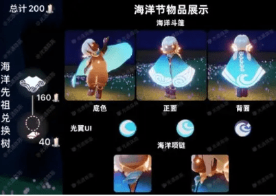 光遇2022海洋节兑换图是怎样的
