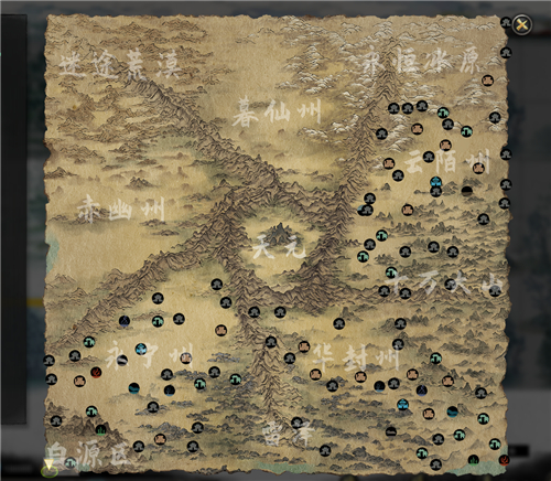 鬼谷八荒地图全貌图片 迷雾全开什么样