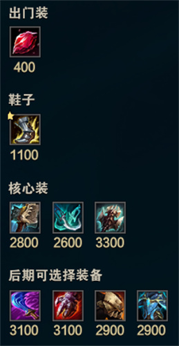 lol送死流塞恩出装顺序