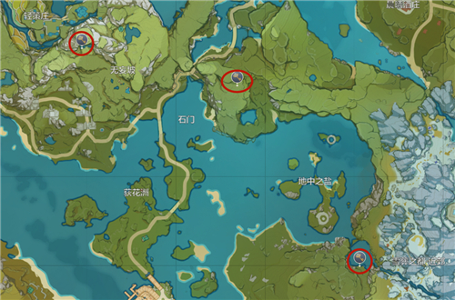 原神璃月地灵龛位置一览 都分布在地图哪里