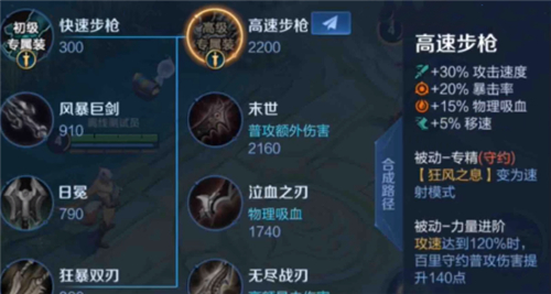 王者荣耀英雄专属装备大全图鉴