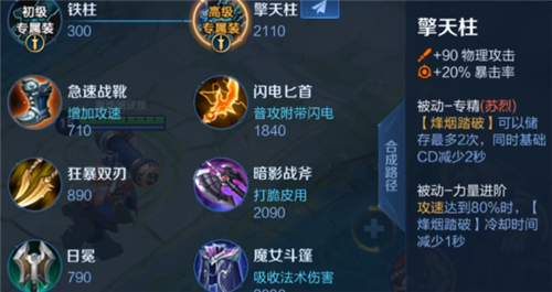 王者荣耀英雄专属装备大全图鉴