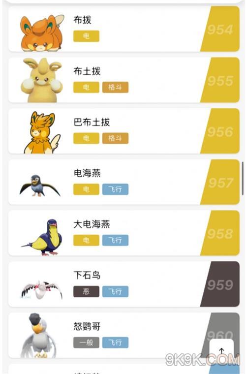 宝可梦朱紫图鉴最新大全一览