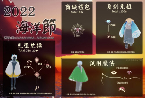 光遇海洋节兑换图2022