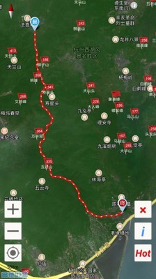 杭州登山地图