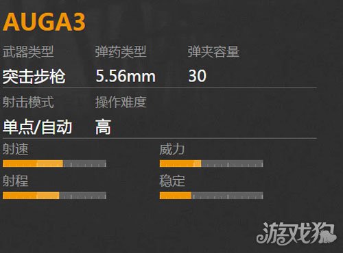 AUGA3枪械属性解读 碾压式攻击小解析