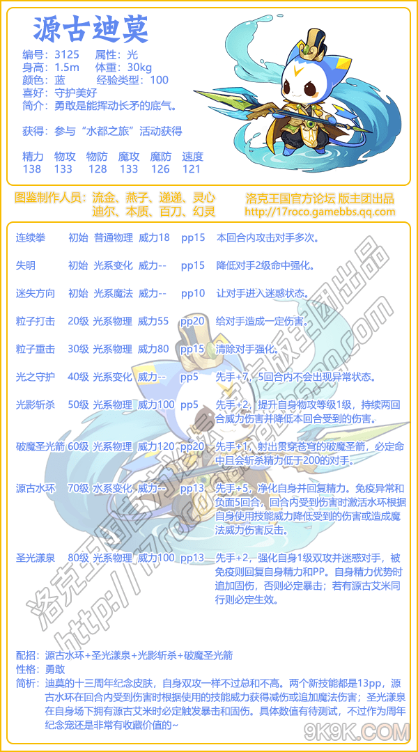 洛克王国源古迪莫介绍一览