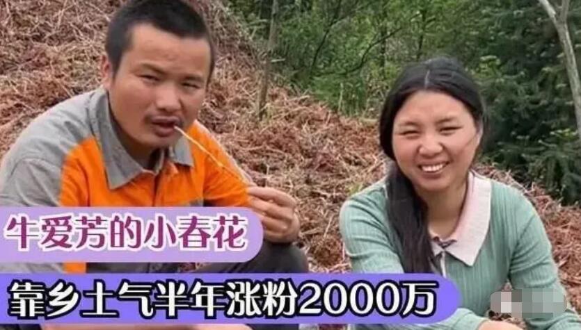 2000万粉网红“牛爱芳的小春花”翻车：淳朴人设全靠演技