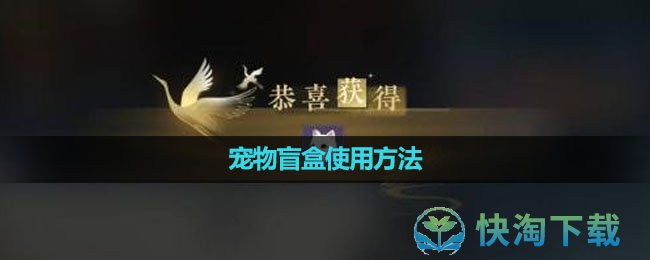 《逆水寒手游》宠物盲盒使用玩法