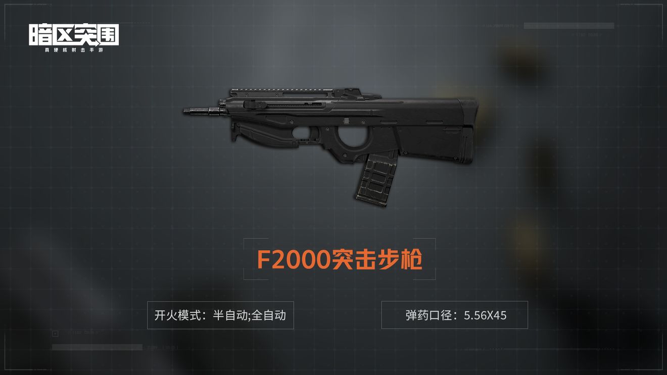 《暗区突围》F2000突击步枪介绍